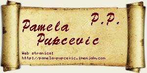 Pamela Pupčević vizit kartica
